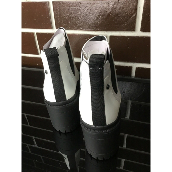 NWT SIMPLE VERA FASHION white Boots Platform Size 8 - Picture 4 of 4